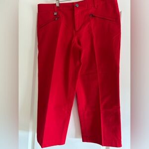 Women's Red Capris